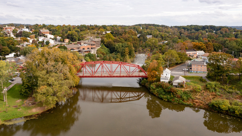 L'Esopus Creek à Saugerties, New York
