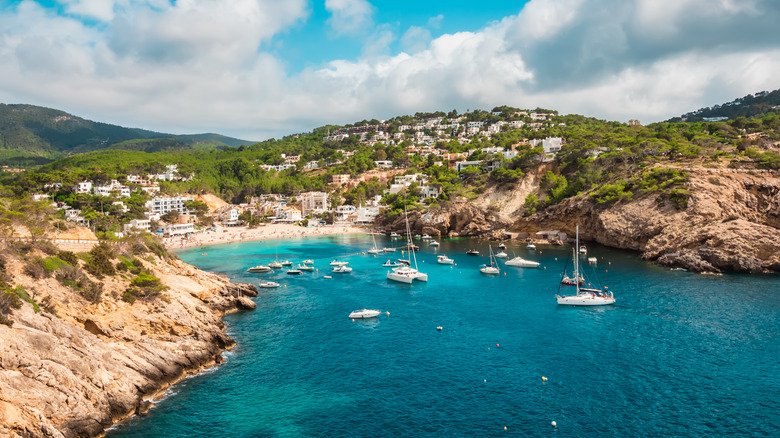 Rivages et eaux du nord d'Ibiza, Espagne
