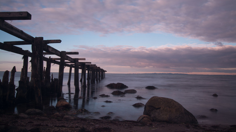 Plage de Gilleleje au coucher du soleil