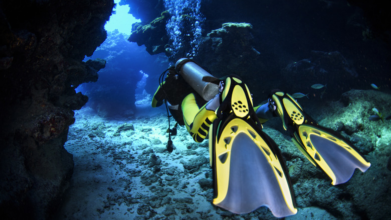 Scuba diver in the Caymans