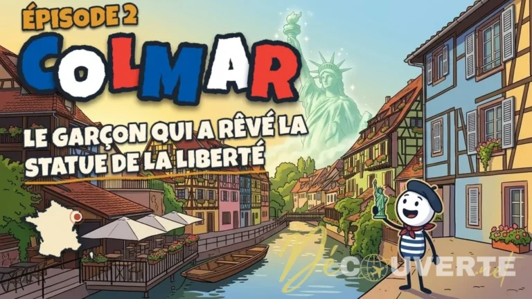 Colmar et la statue de la Liberté : Marin, Bartholdi et la cité alsacienne, couverture de l’épisode.