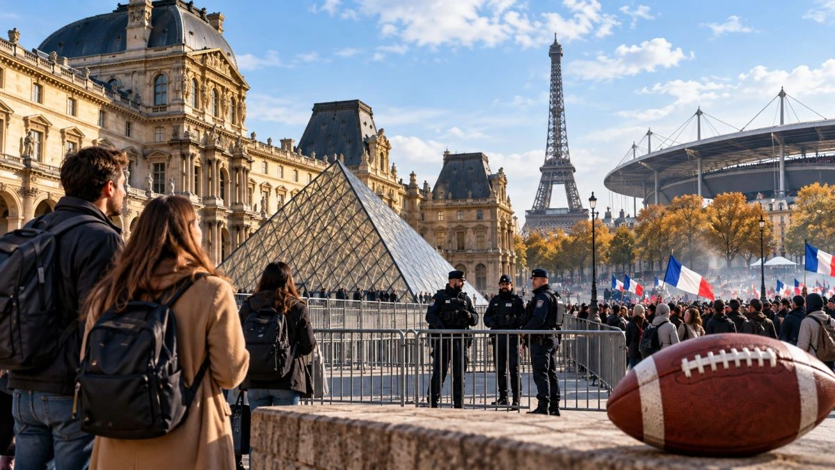 Illustration de l’article sur les manifestations à Paris et les perturbations des musées et transports